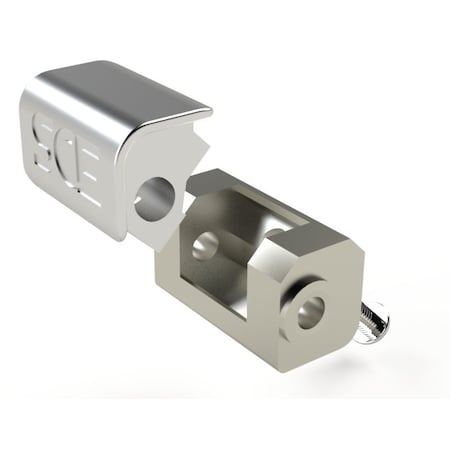 Saginaw Control & Engineering Door Hinge Assembly, 6 in. H x 6 in. W x 1 in. L, 2 PK SCE-DHA14SS